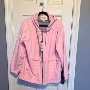 Weatherproof Vintage Pink Hooded Jacket size XL.